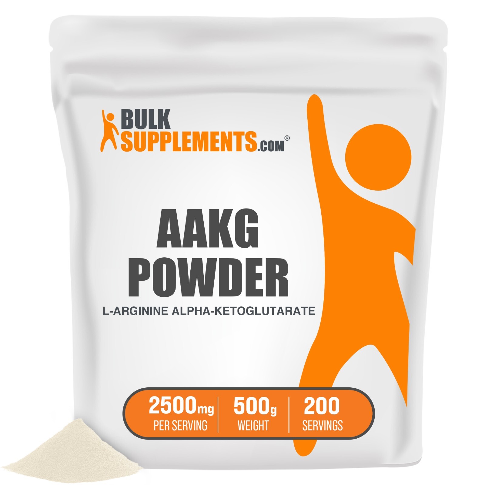 BulkSupplements AAKG (L-Arginine Alpha-Ketoglutarate) Powder - 2.5g Per Serving