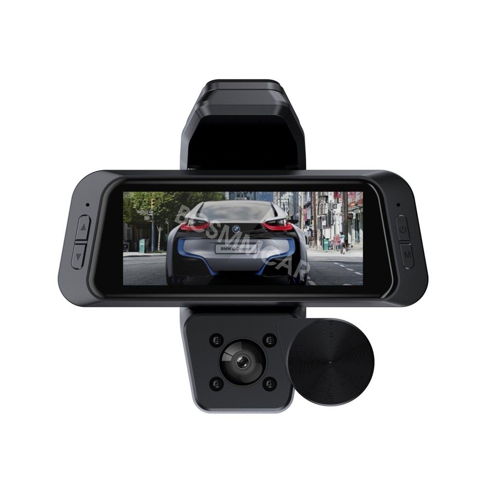 Car DVR 3 Lens WIFI Dash Camera Front Inside Rear Video Recorder Loop Recording
