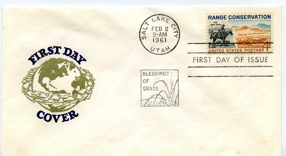 1176 Range Conservation, generic cachet, FDC