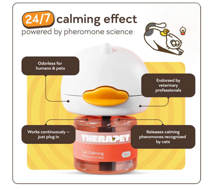TheraPet MD - Cat Calming Diffuser Pheromone Refill Kit - Multi Anxiety...