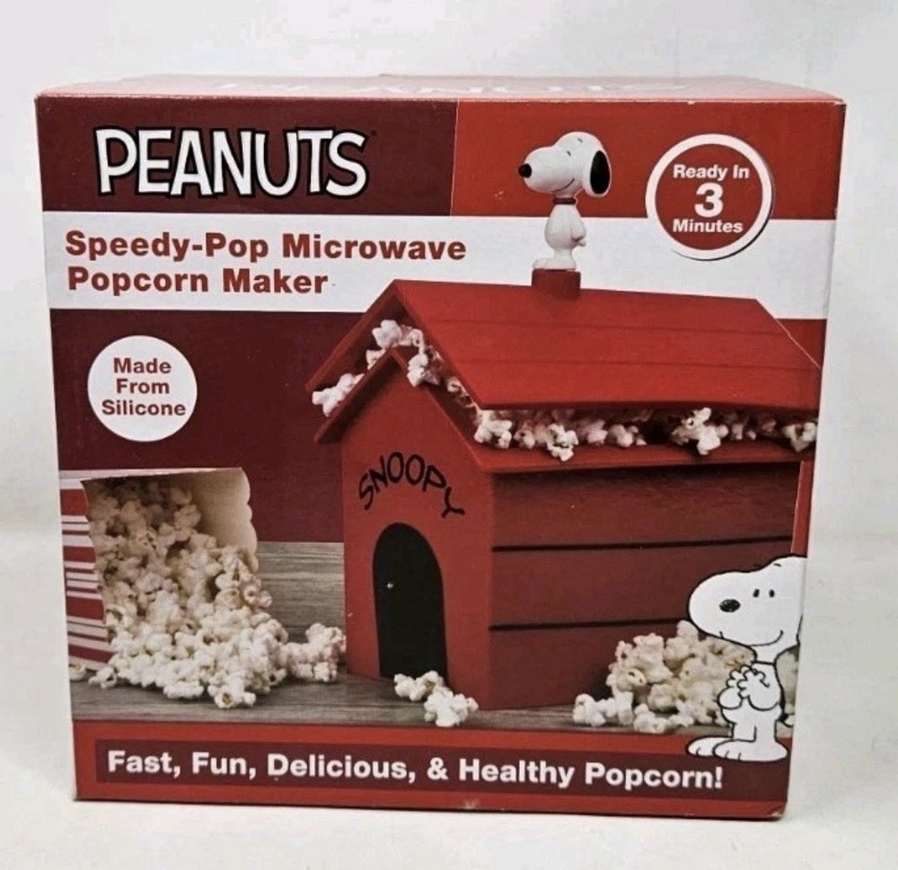 🍿 Peanuts Snoopy Popcorn Maker – Fun Microwave Popper 🐶🔥