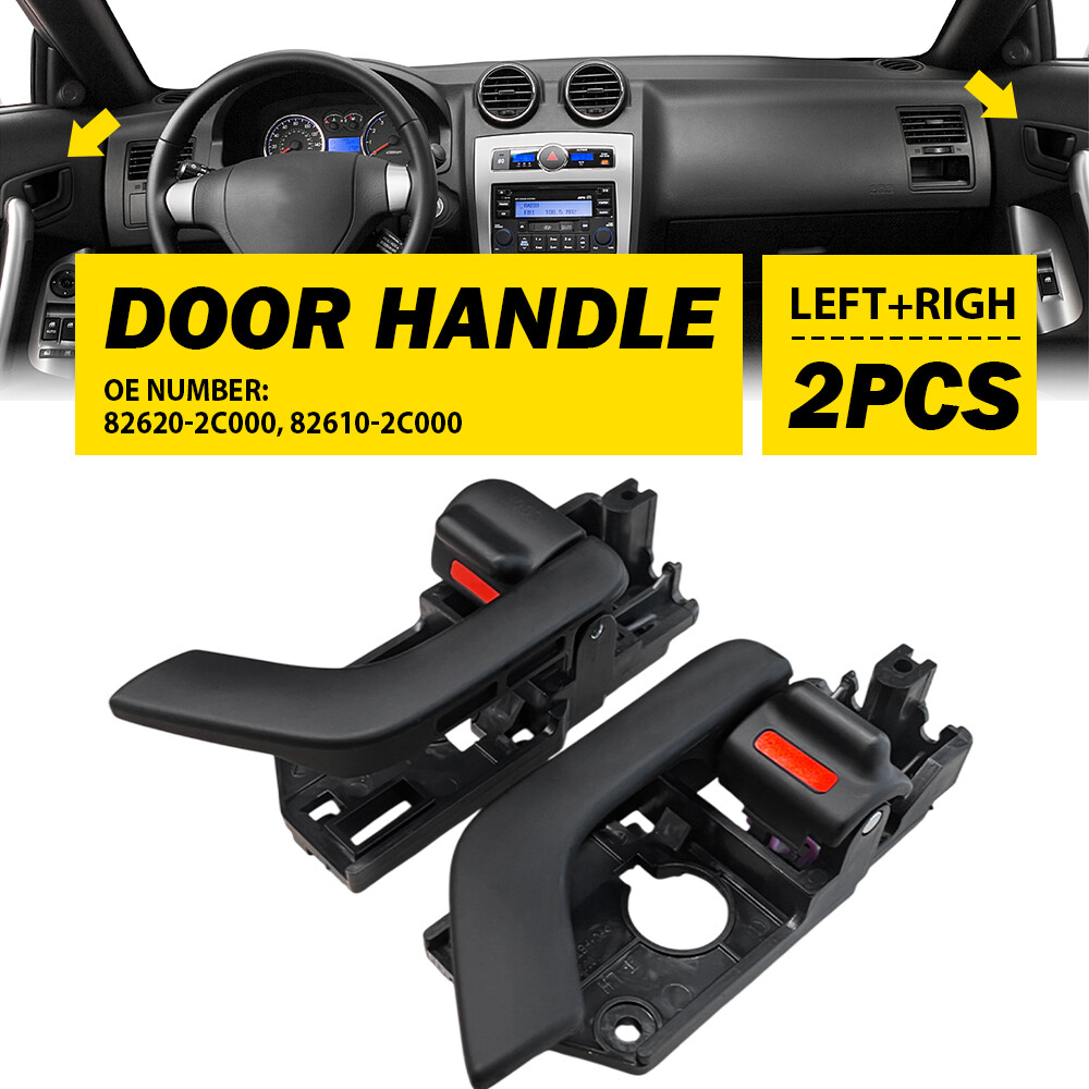 Pair Inside Door Handle Driver & Passenger Side For Hyundai Tiburon 2003-2008 PU