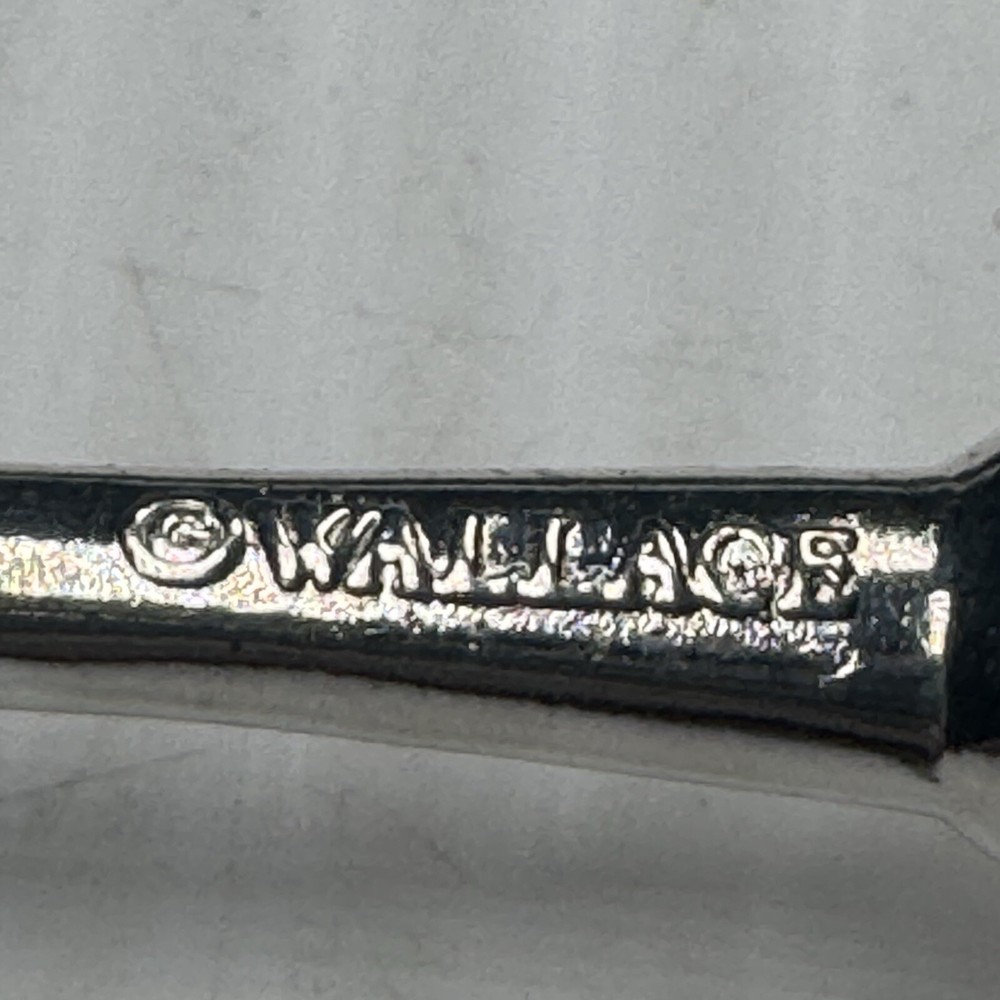 Wallace Silverplate Snowman Pickle Fork HEAVY