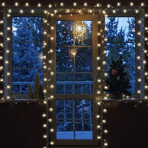 25 Pack C7 LED Light Bulbs, C7 Vintage Christmas Replacement Frosted White