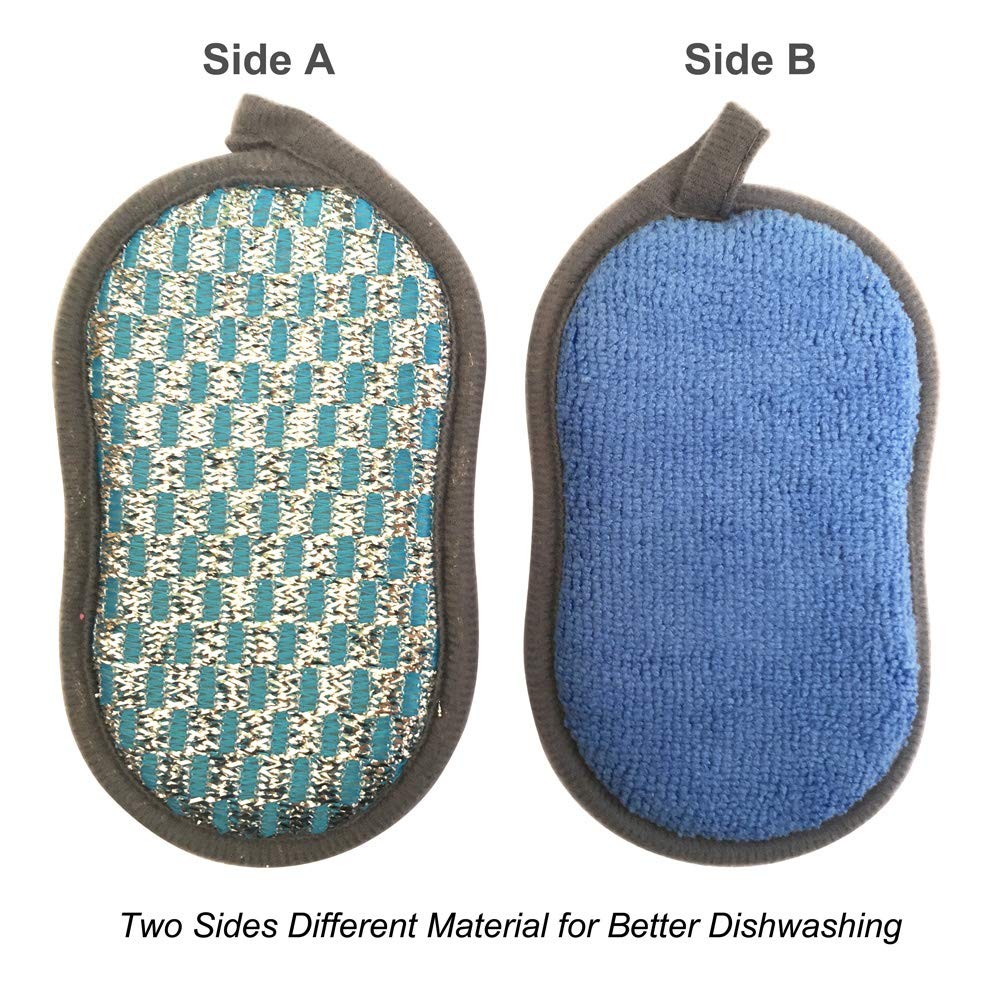 Multipurpose Scrub Sponges For Kitchen Scrubitnonscratch Doubleside Doubleeffect