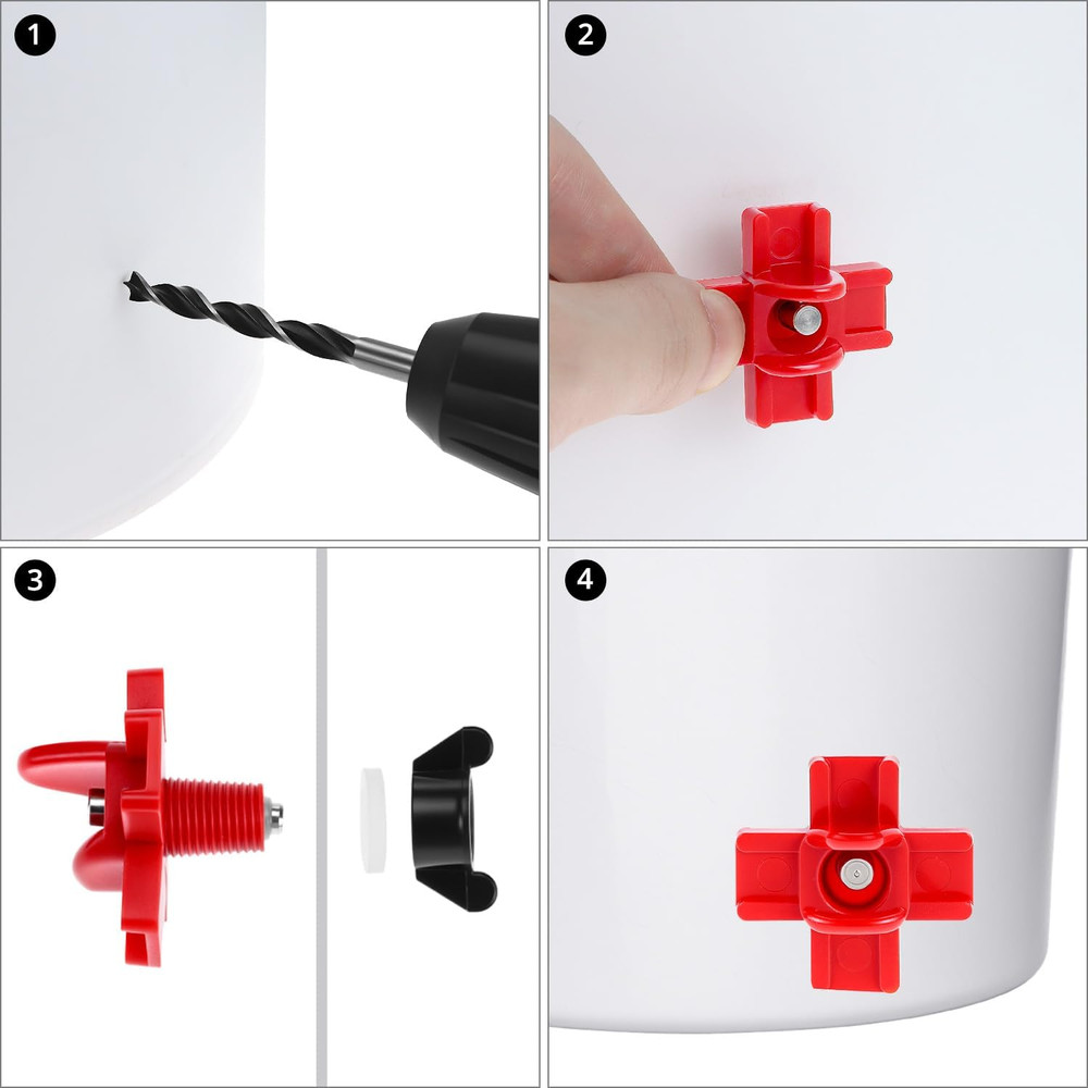 20 Pack Horizontal Poultry Water Nipples Automatic Chicken Feeder Drinker System