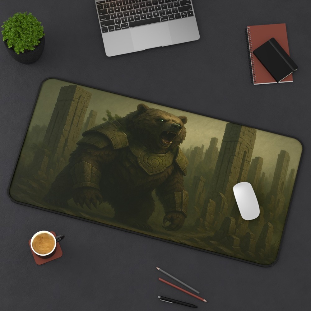 Ancient Guardian Bear Desk Mat
