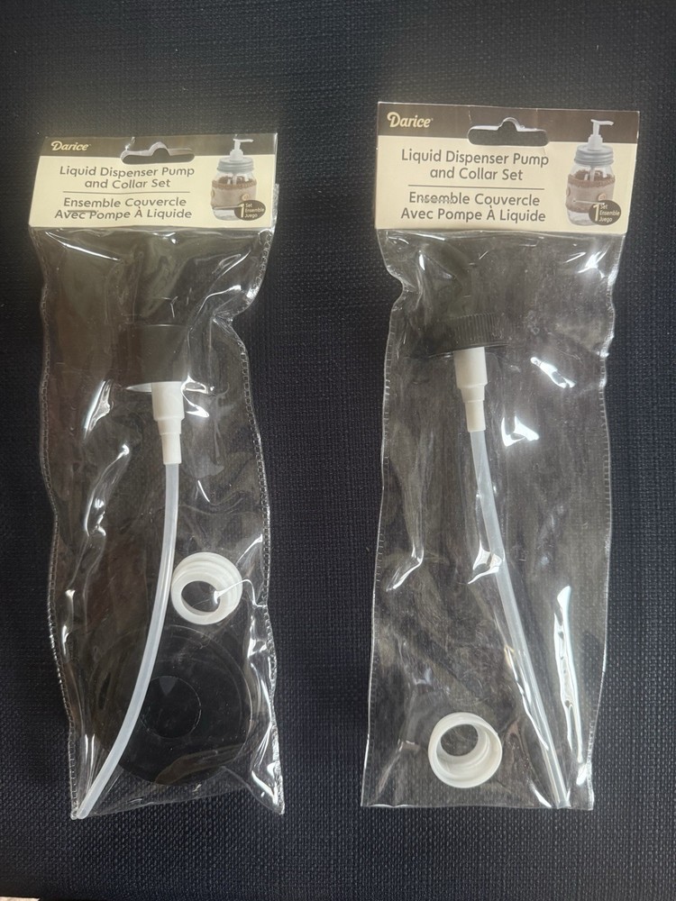 Liquid Dispenser Pump And Collar Set (2 Packages Total)