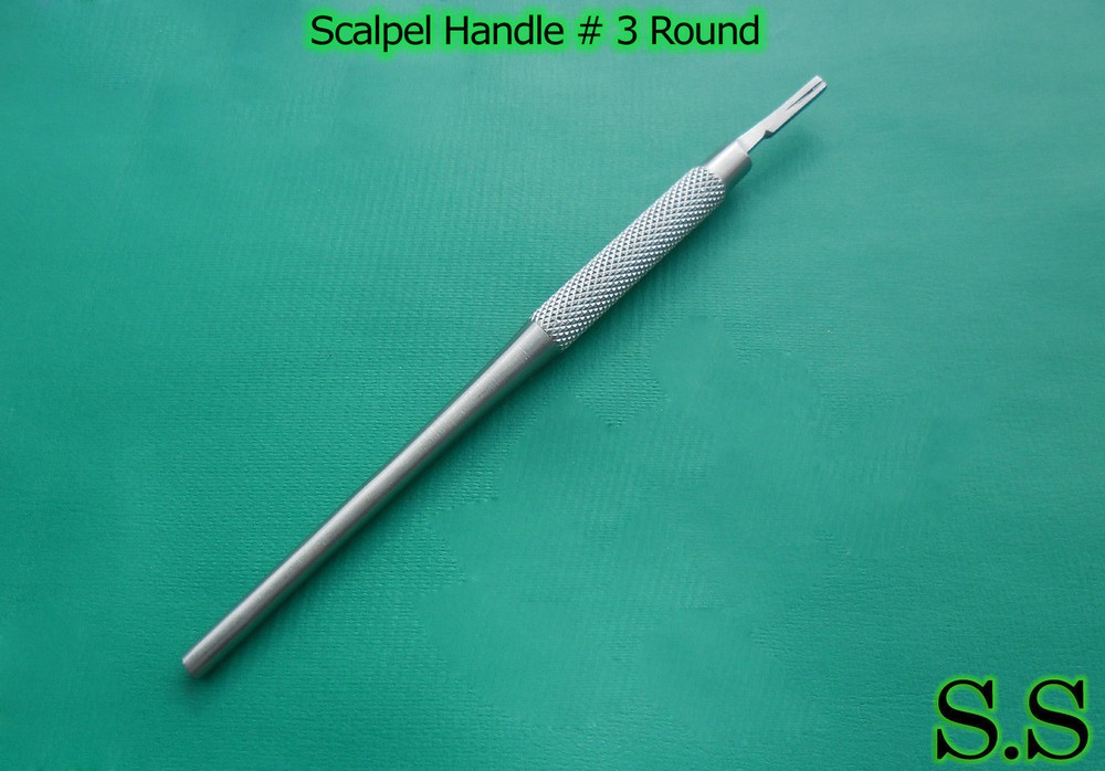 5 SCALPEL HANDLE ROUND HANDLE SURGICAL INSTRUMENTS