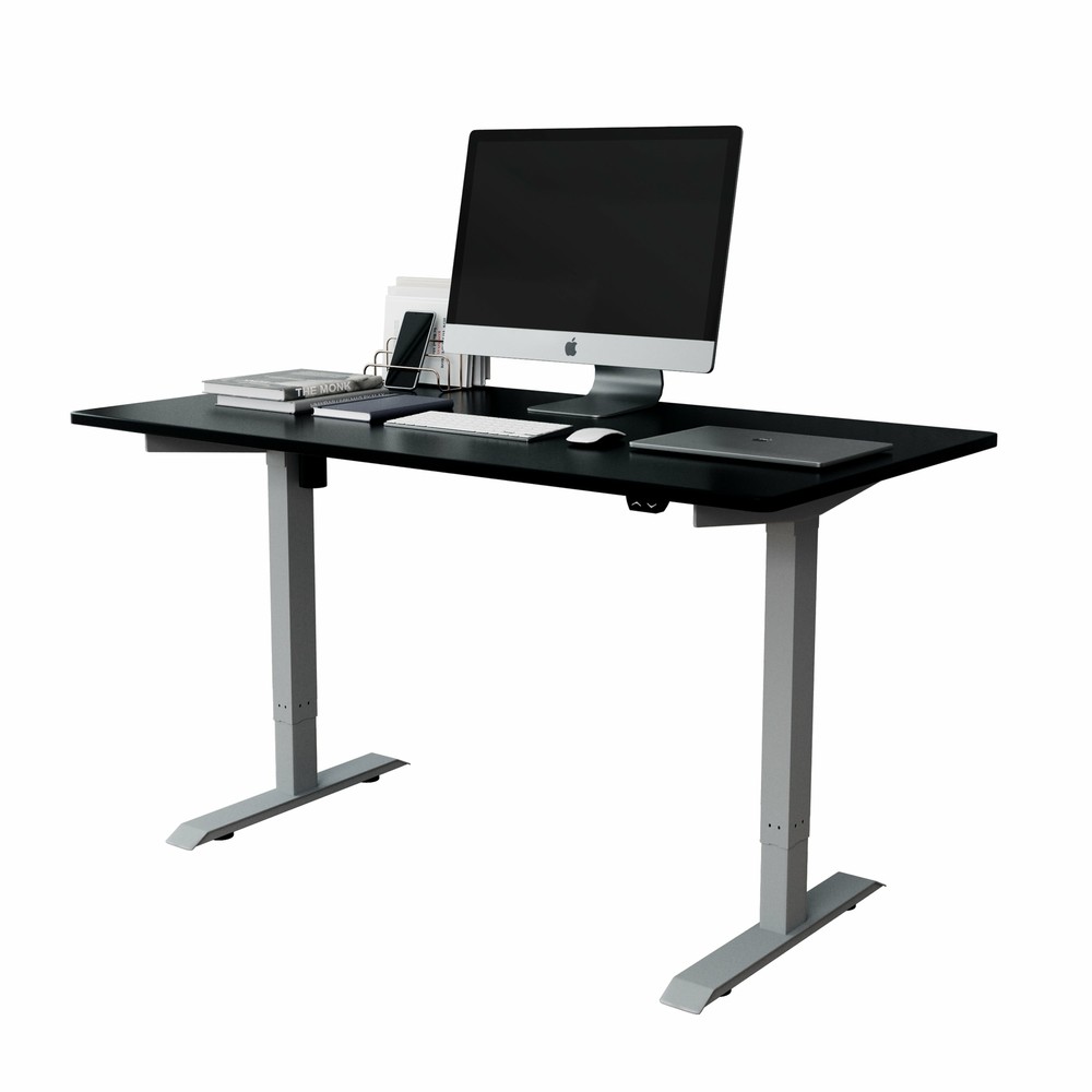 Adjustable Electronic Sit to Stand Desk with Simple 2-Button Setup (55" x 27")