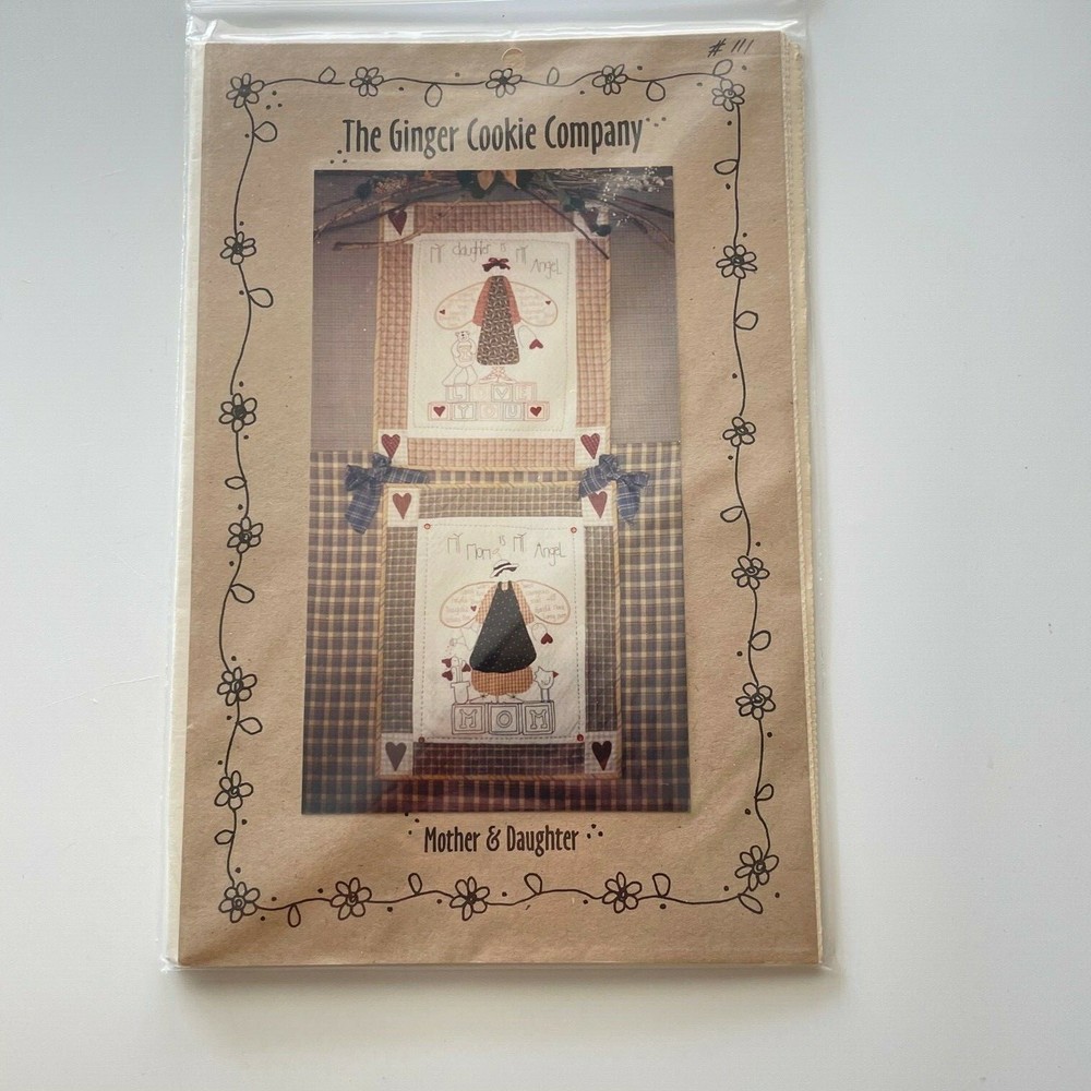 The Ginger Cookie Company Embroidrey Pattern Mother & Daughter