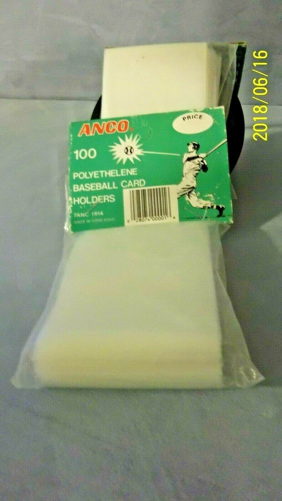 New Anco Polyethylene Baseball Card 100/Package