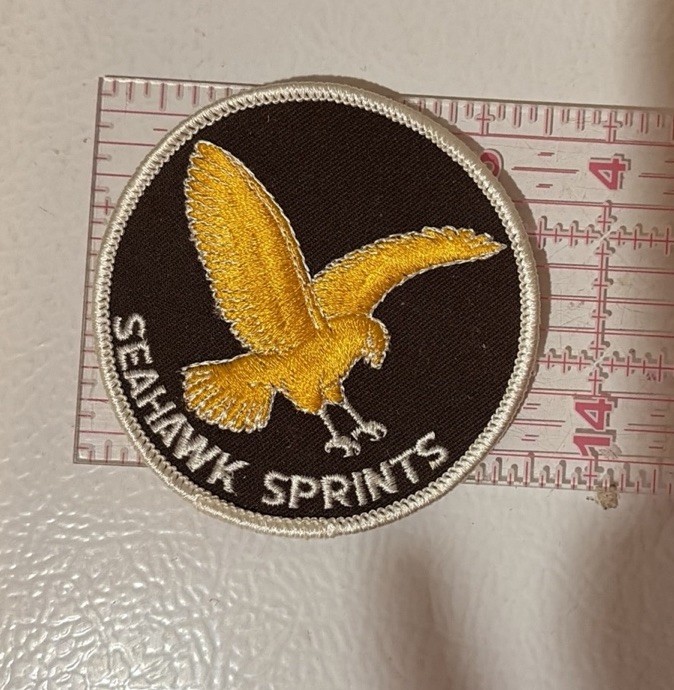 Seahawk Sprints 3.5” Round Vintage Embroidered Patch