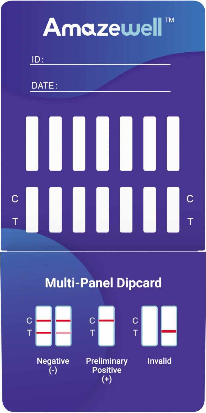 Instant Rapid 6 Panel Urine Drug Test Card - As Low As .75/Dip