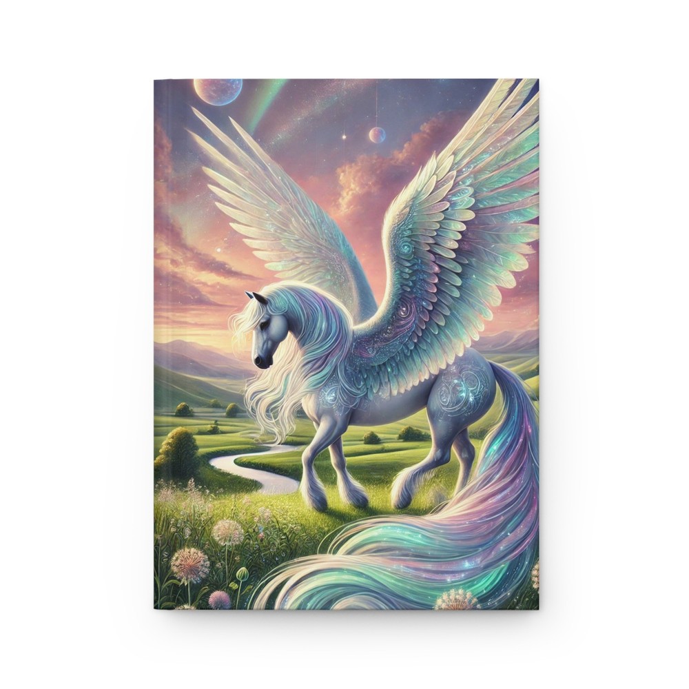 Mystical Pegasus Hardcover Journal | Unicorn Winged Notebook