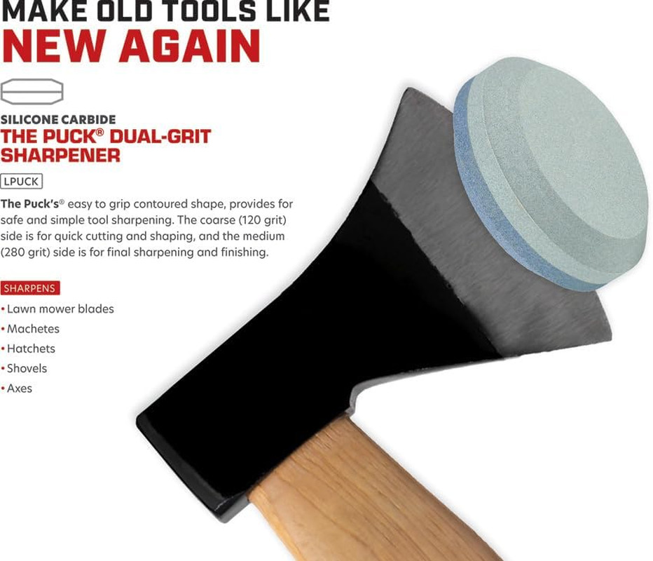 Puck - Dual Grit Multi-Purpose Sharpener - Blade & Tool Sharpener