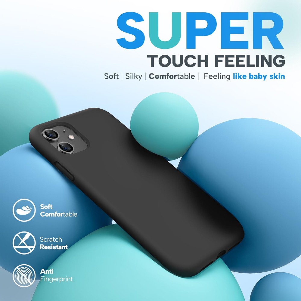 Miracase Designed for iPhone 11 Phone Case, with Screen 11, Black