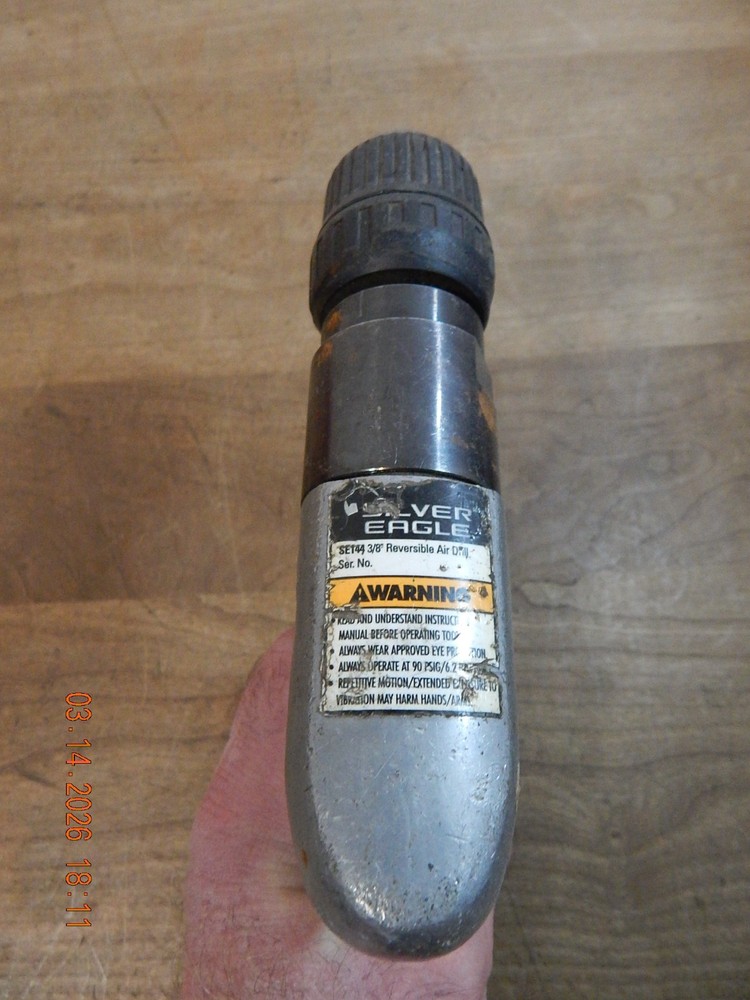 MATCO SILVER EAGLE # SE144 3/8" REVERSIBLE KEYLESS PNEUMATIC AIR DRILL