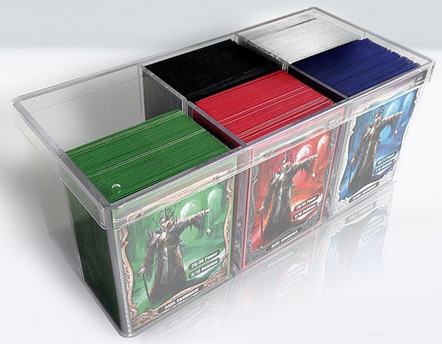 Ultimate Guard Stack n Safe Storage Box 480 Card Case Clear Compartment Dividers