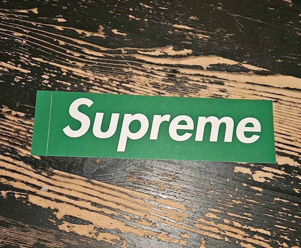 Supreme Green Box Logo Sticker  FW24 Season Opening + FREE SURPRISE