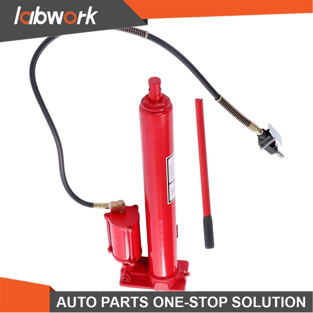Labwork 8 Ton Long Hydraulic Air Jack Single Pump Engine Lifting Cherry Picker