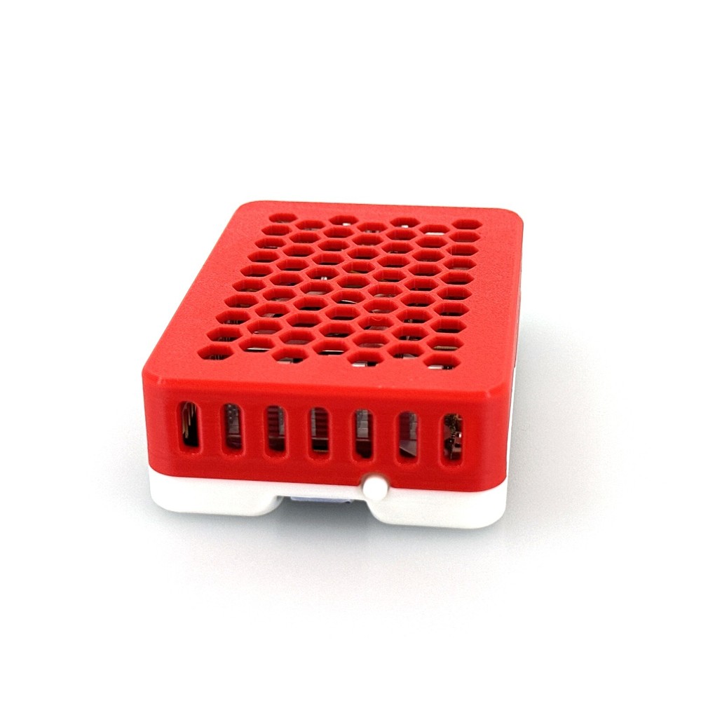 Raspberry Pi 5 Case, Custom 3D Printed with Silicone Bumper Pads, Ventilated