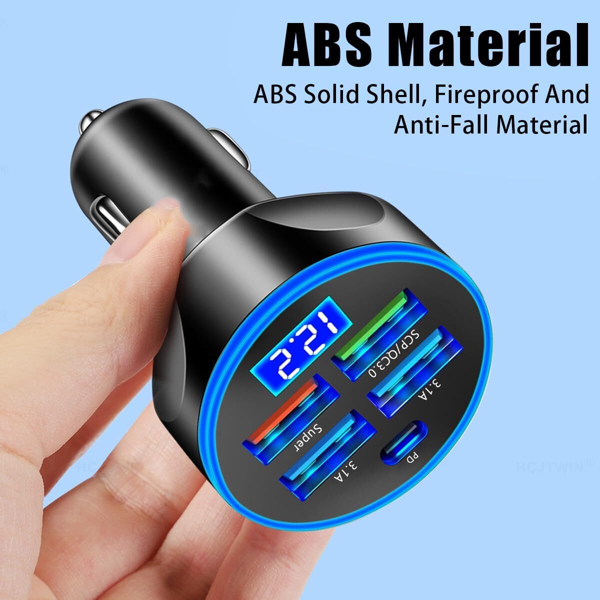 4 USB Port Super Fast Car Charger Adapter for iPhone Samsung Android Phone LOT