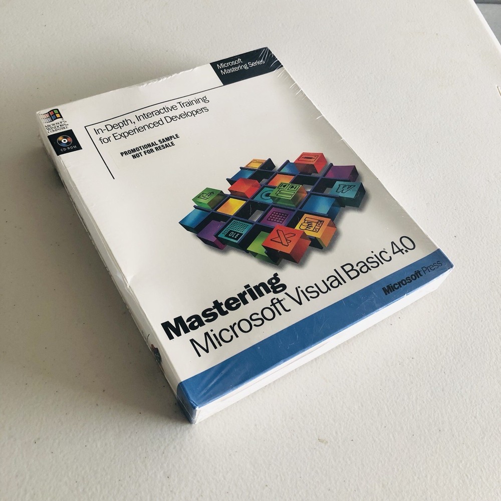 Mastering Microsoft Visual Basic 4.0 - Microsoft Mastering Series CD-ROM Sealed
