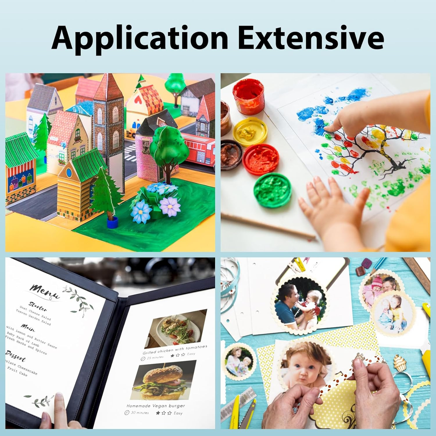 100 Sheets White Cardstock 8.5” X 11”, 92Lb/250Gsm Card Stock, Thick Card Stock