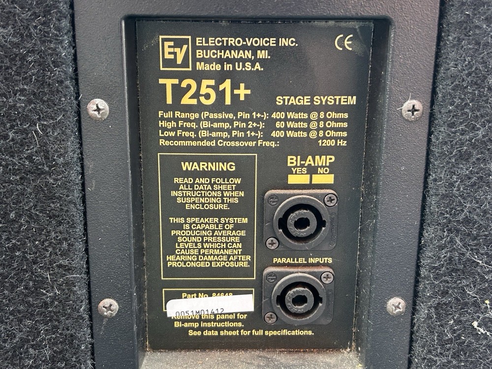 Electro Voice T251+ Full Range loudspeaker.