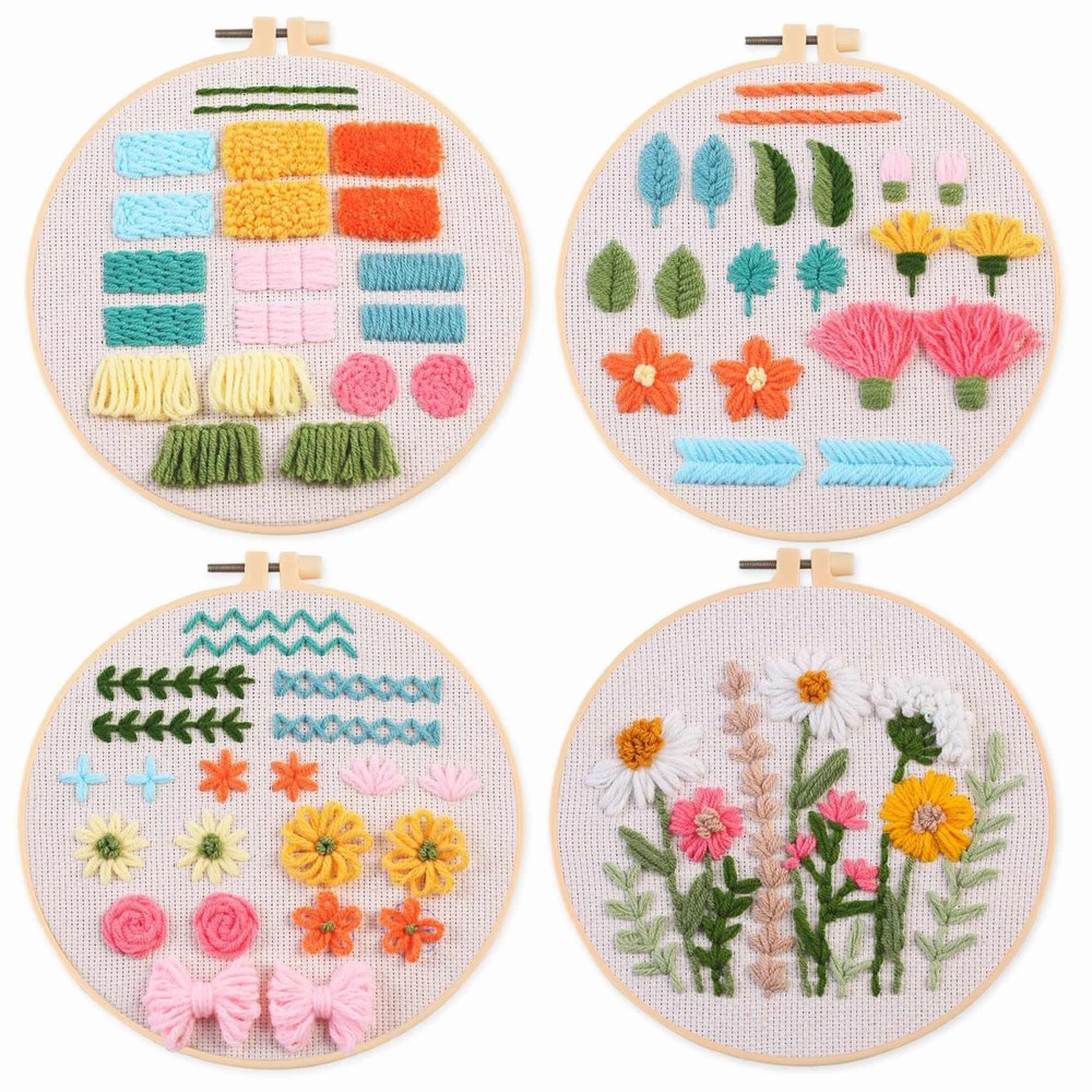 Punch nedle kit,Punch Needle Kits Adults Beginner,Learn Various Needlework Te...