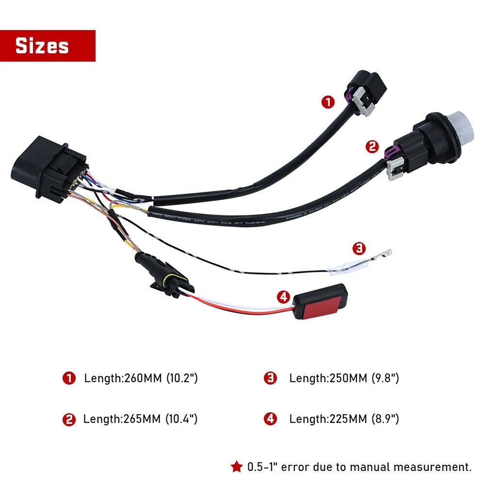 2X Headlight Conversion Wire Harness Part For Dodge Ram 1500 2500 3500 2013-2018