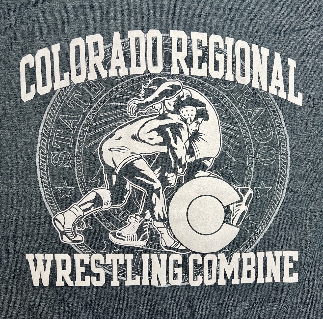 Colorado Wrestling Regional Combine Gray Tshirt S, M, L, XL, XXL, XXXL Overstock