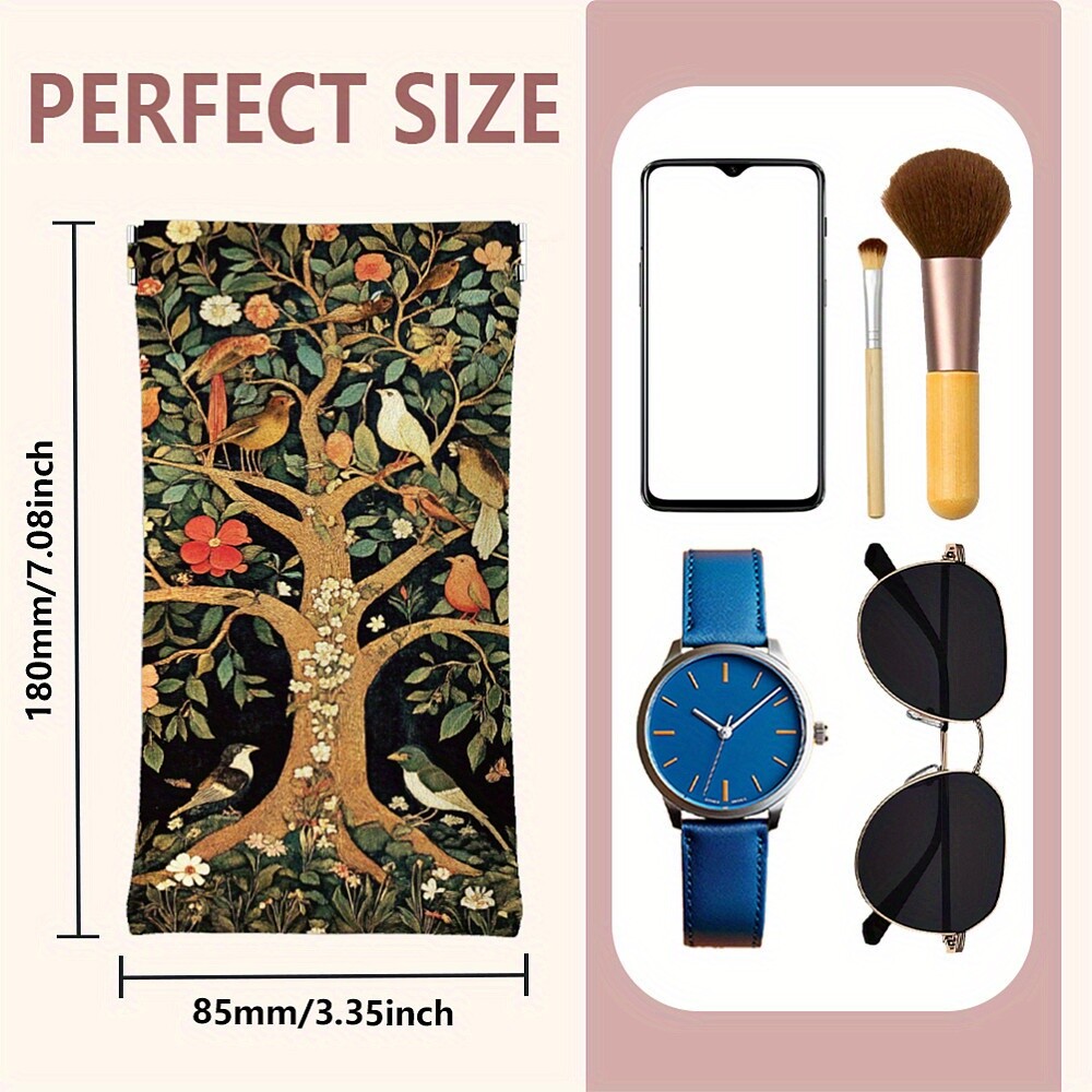 1pc PU Leather Rectangle Eyeglass Cases Eyeglass Sunglasses Protector