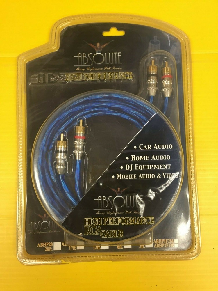 Absolute high performance RCA cable 17ft
