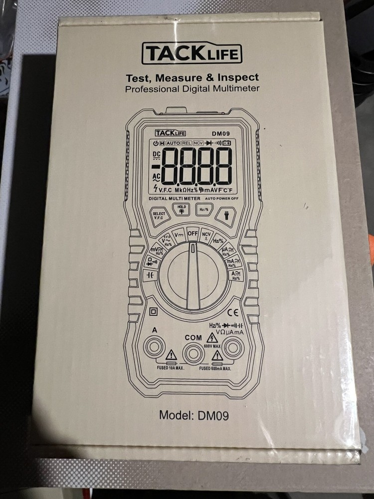 Multimeter, Tacklife DM09 TRMS Digital Multimeter