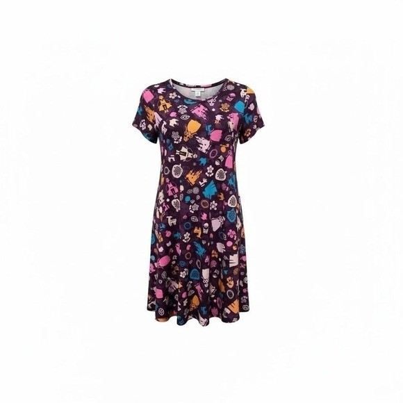 New LuLaRoe Kids Disney Scarlett High Low Dress Size 10