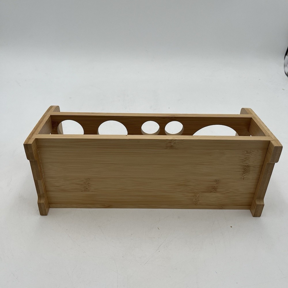 Bartender Kits Bamboo Storage Stand Bottle Rack Barware Drinkware Set Cocktail