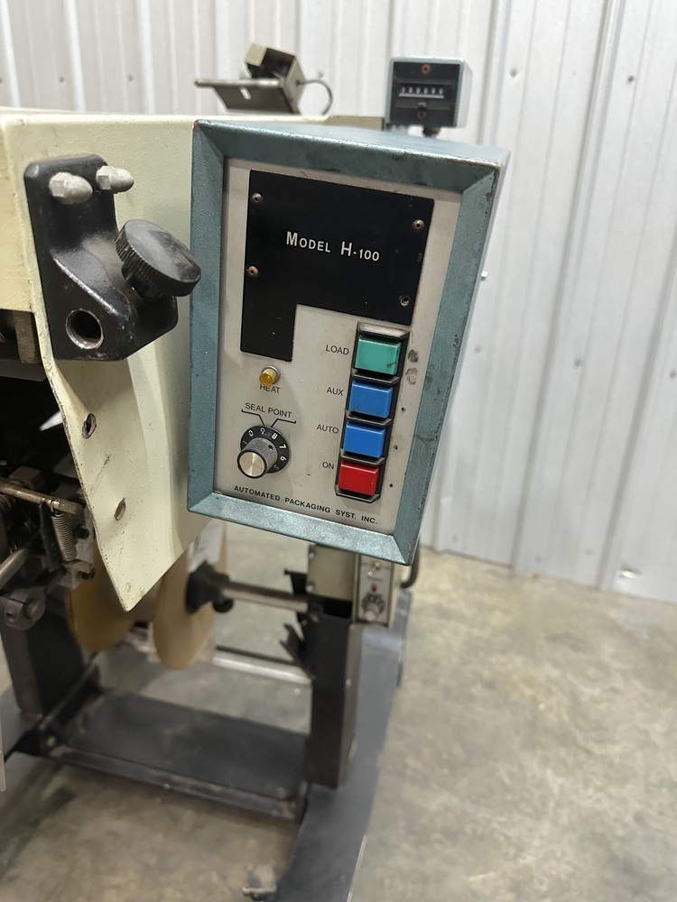 Autobag H-100 Automatic Bagging Machine & Sealer with P100 Imprinter 45 BPM