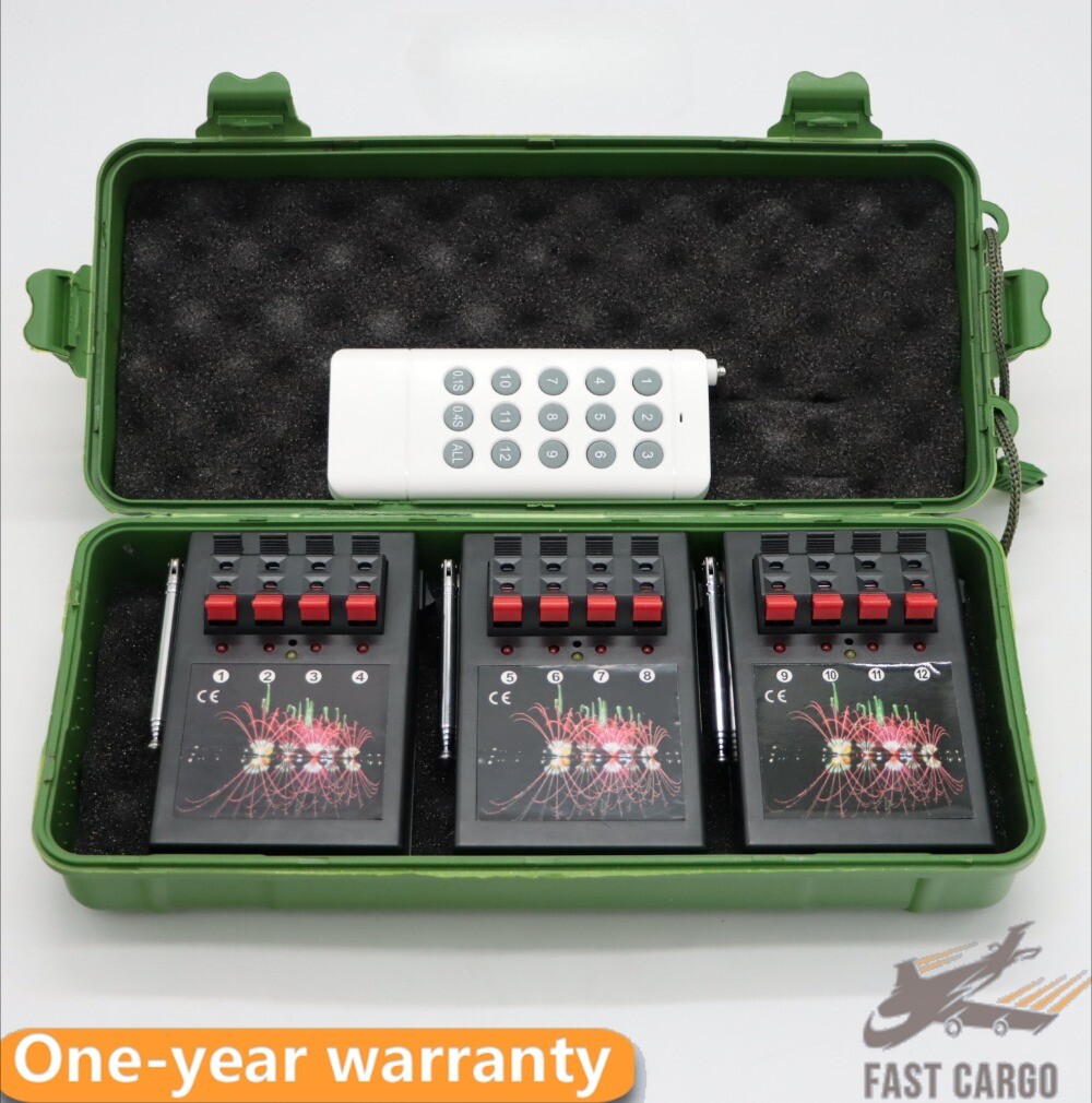 1PCS Profession 12 Cue Wireless Fireworks Firing System Remote Control Free Ship