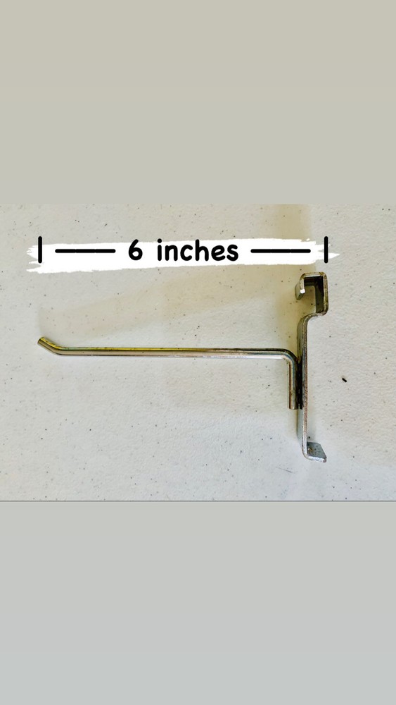 Used Boutique Raw Steel Peg Hook for Wire Grid