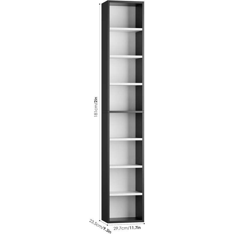 Adjustable Media Tower Rack DVD CD Storage Organizer Durable Display Shelves New