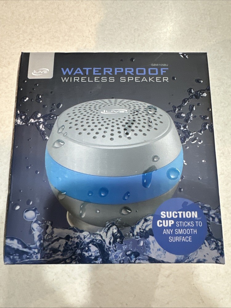 New iLive Waterproof Wireless Bluetooth  Suction Cup Bottom