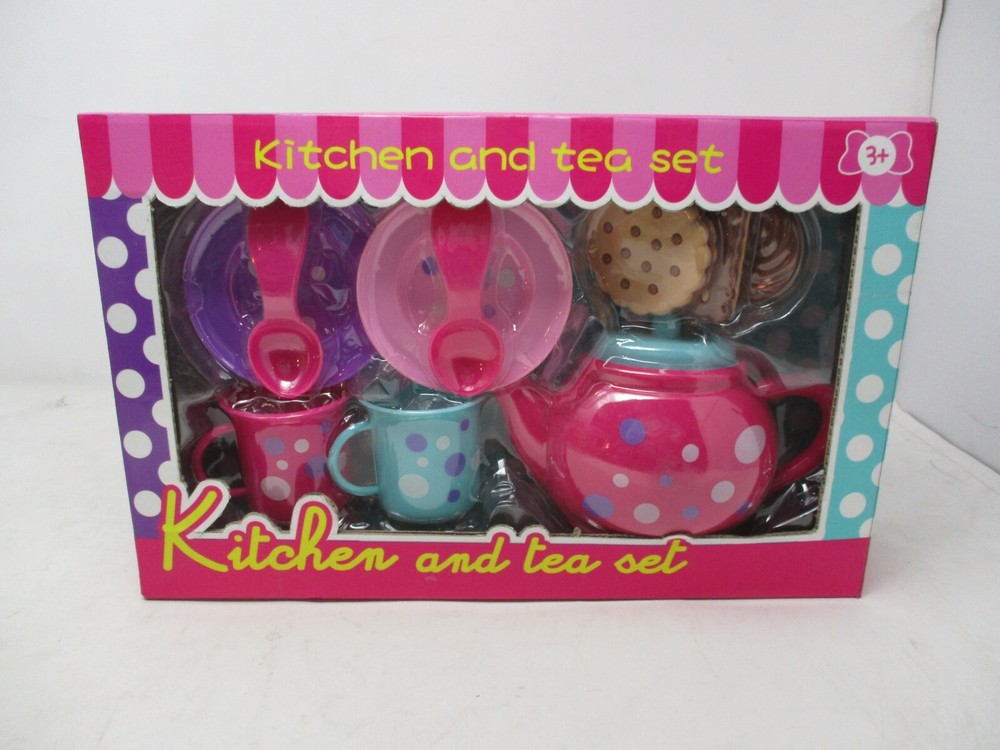 Polka Dot Kitchen & Tea Set 11 Pieces Multi Colored