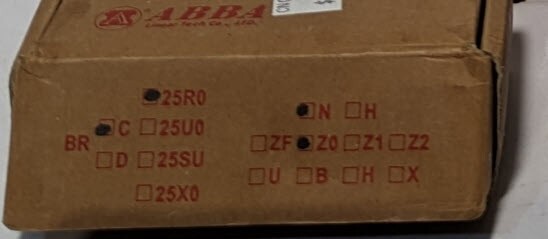 ABBA BRC25R0 Linear Rail Guide