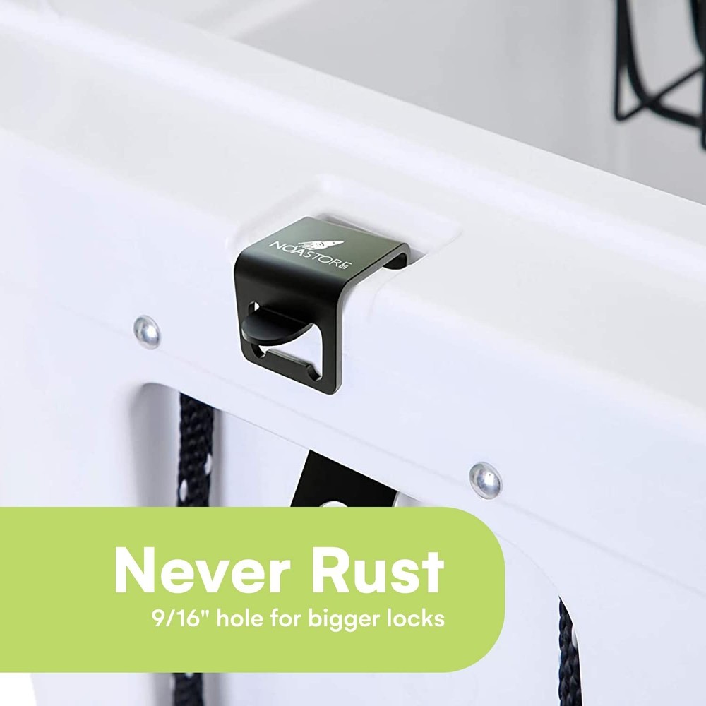 Rust-Resistant Yeti Cooler Lock Bracket - Secure and Durable with Bottle Opener