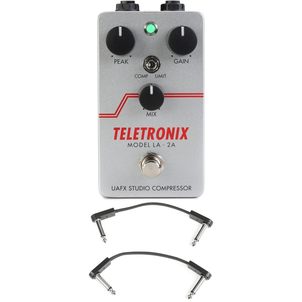 Universal Audio Teletronix LA-2A Studio Compressor Pedal with EBS Patch Cables