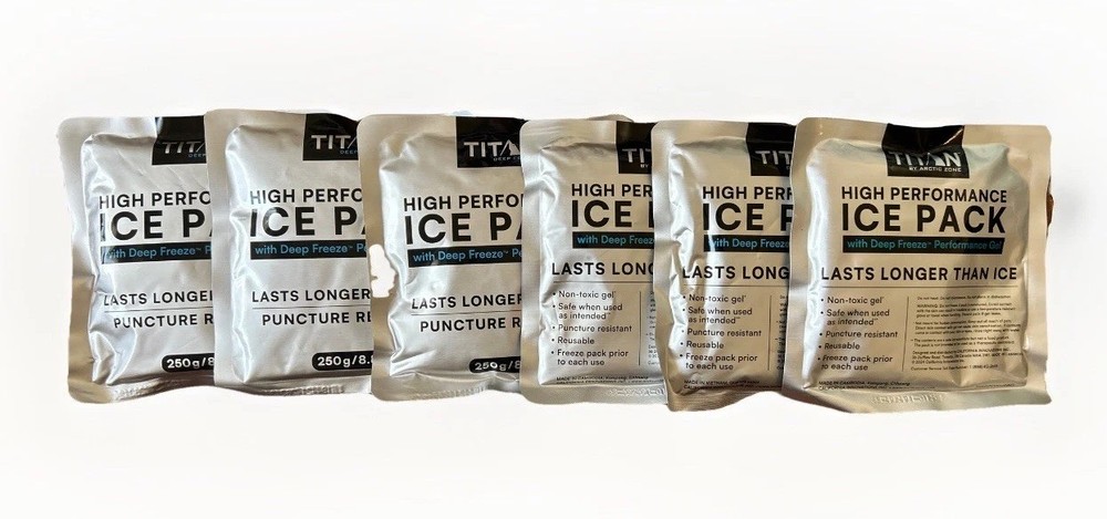High Performance Ice Pack Titan 250g - 6 Pack Bundle