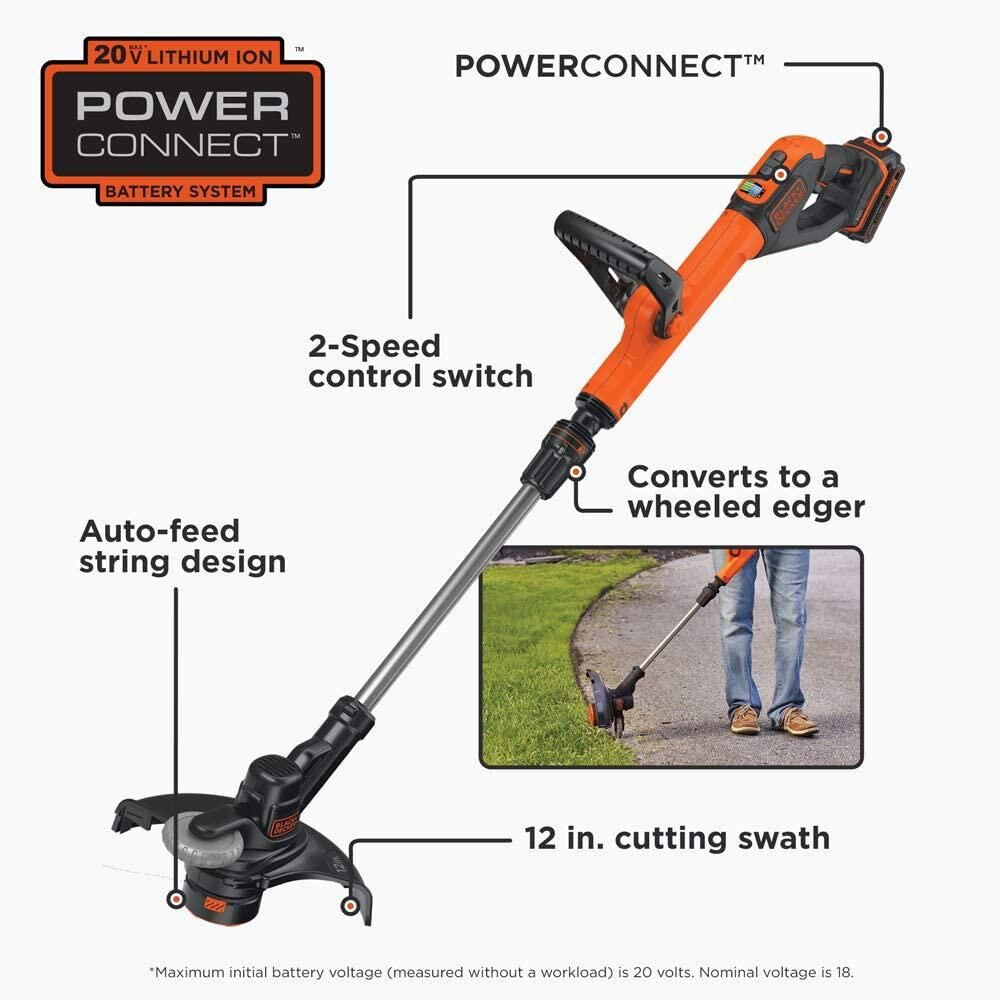 BLACK+DECKER 20V MAX* String Trimmer / Edger - LST522E1AEV