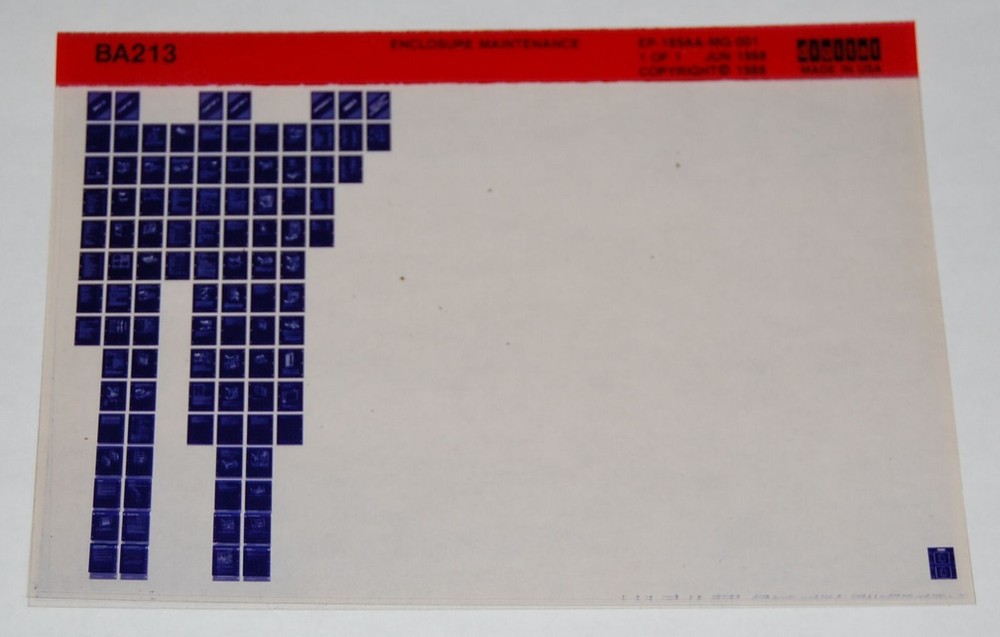 DEC BA213 Enclosure Maintenance Manual, Microfiche